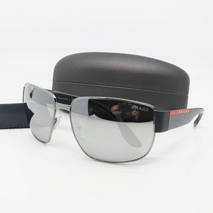 SPR 56V 5AV-09F Prada Silver Mirrored Sunglasses